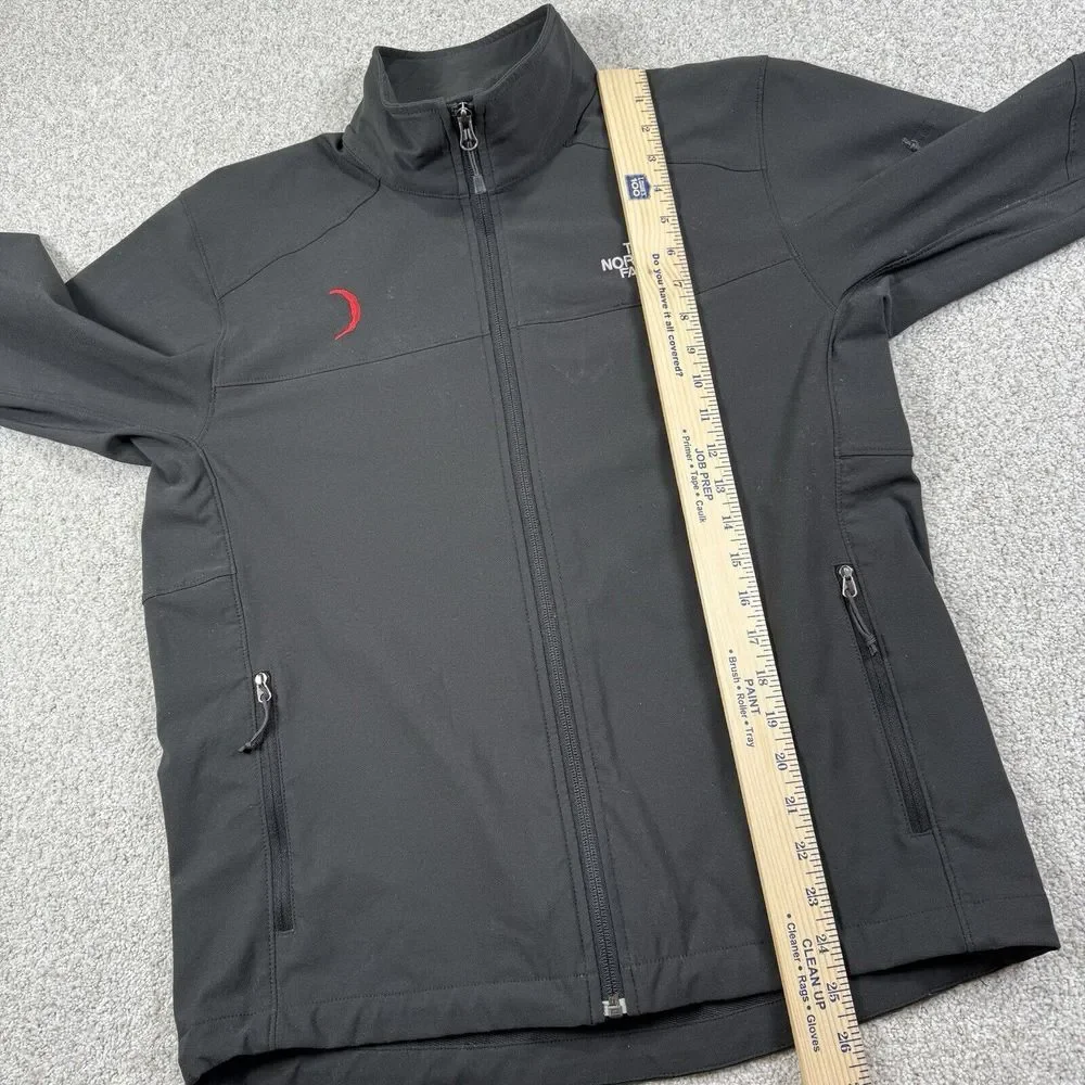 The North Face TNF Apex Jacket Mens S Black‎ Long Sleeve Full Zip Wind Hiking